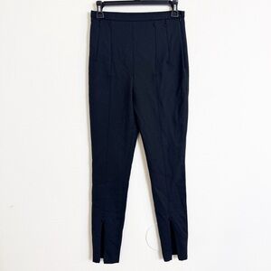 Alexander Wang black Tapered trouser zipper ankle accent Dress Pants